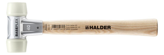 HALDER-Baseplex-Schonhammer 40mm, Nylon, weiß