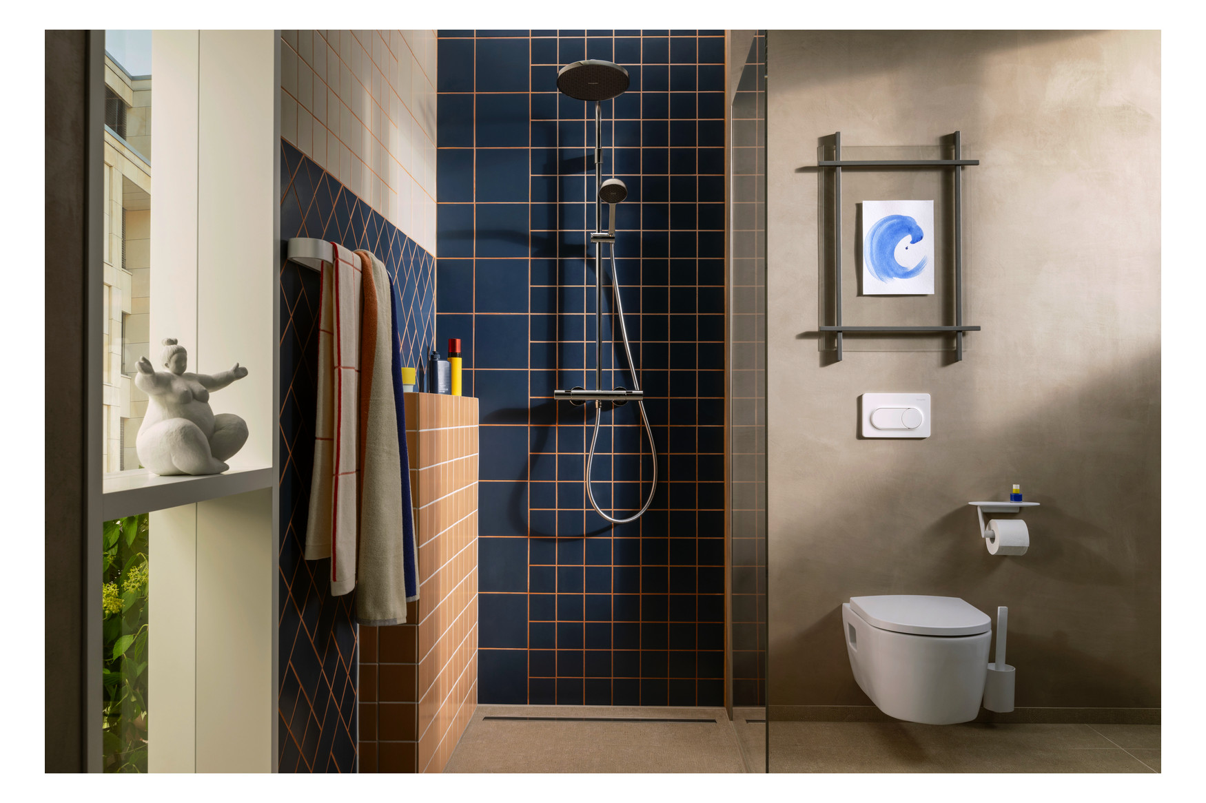 hansgrohe Wand-WC EluPura Original S mit WC-Sitz, weiß, ohne HygieneEffect und SmartClean