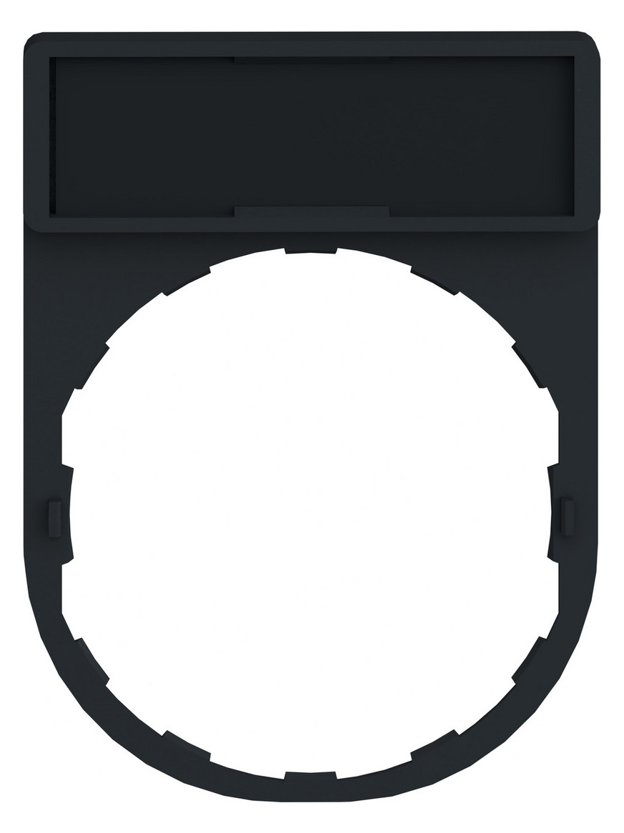 Bezeichnungsschild sw rechteck 30x41mm Bez.Schild