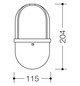 HEWI Bürstenbehälter 805 für Toilettenbürstengarnitur, reinweiß
