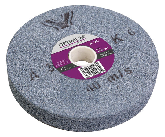 OPTIMUM-Schleifscheibe, Normalkorund - 200x30x32mm, K36