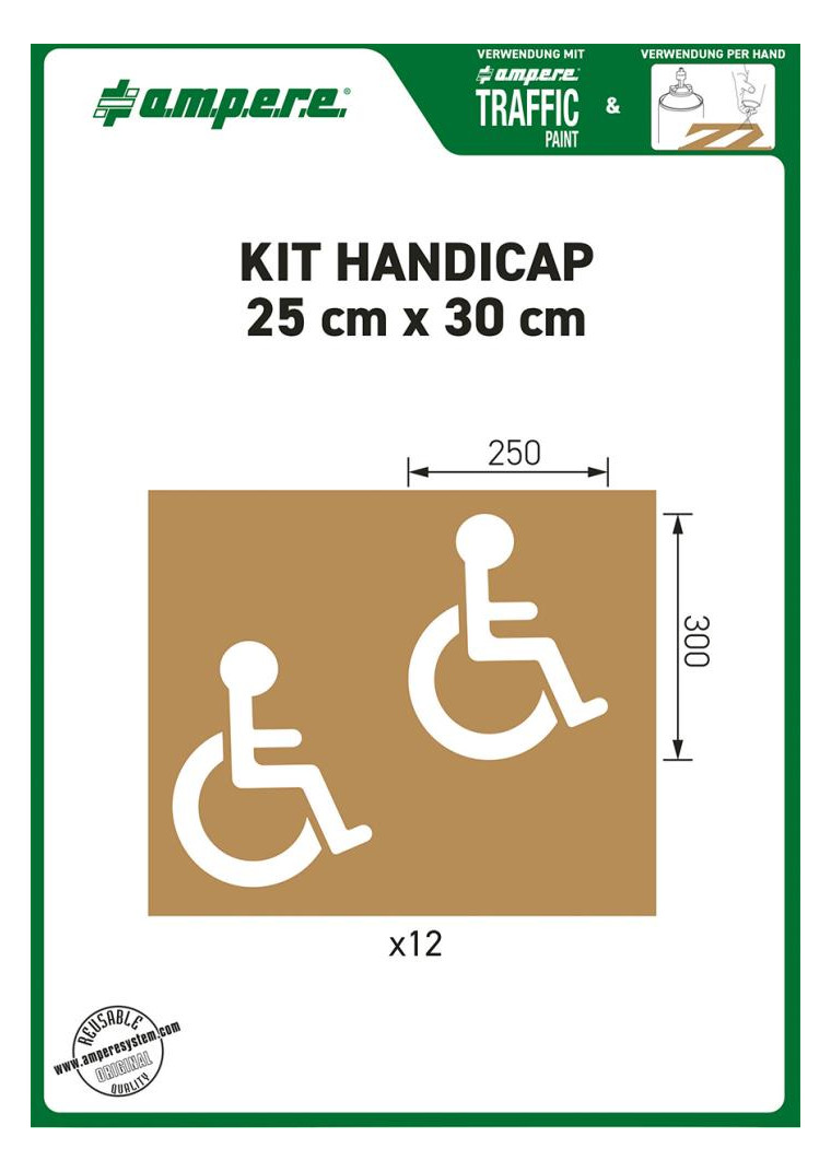 Bild Schablonenset Schablonen KIT Handicap 25 cm x 30 cm - a.m.p.e.r.e.-0