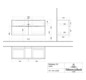 V&B Waschtisch-Unterschrank Subway 3.0 127,2x57,6x47,8cm, ohne LED/Griff Volcano black, kansas oak