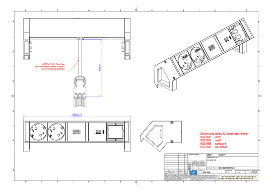 Bachmann DESK2 2xCEE7/3 1xUSB C  902.936 