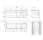 V&B Waschtischunterschrank Legato 160x50x50cm, Waschtisch rechts, Kansas Oak