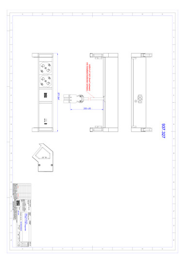 Bachmann DESK2 ALU BLACK 2xP40   937.327 