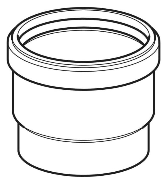 Geberit Steckmuffe PE DN 90, mit Lippendichtung, PE-HD