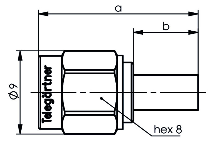 SMA-Stecker Rundkabel 50O Löt/Crimp 50Ohm