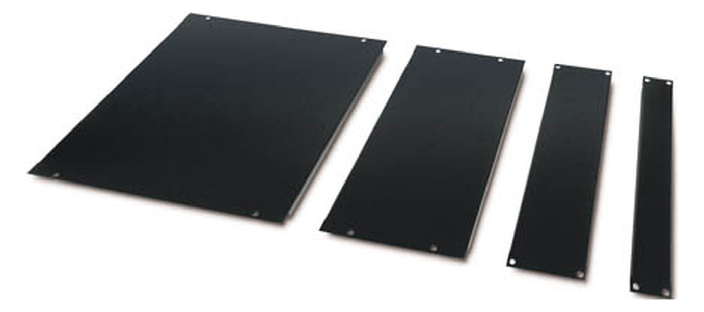 Abdeckplatte x483x3mm sw RAL9005