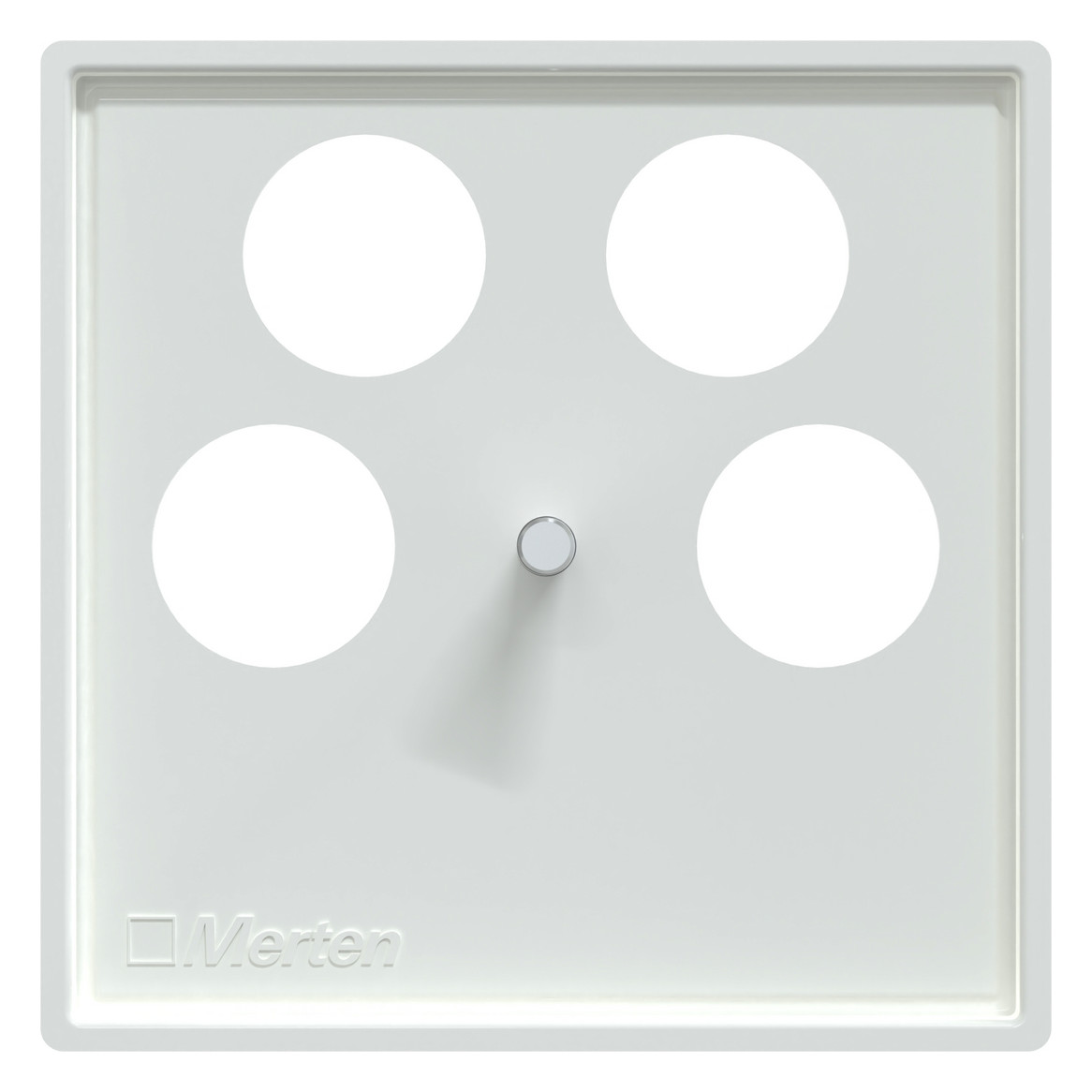 Zentralplatte Sat/TV/Radi System M akws Schraubbef 4f aktivweiß Zentralplatte Sat/TV/Radi System M akws Schraubbef 4f aktivweiß