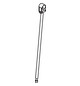 HEWI Bodenstütze 801 607mm, koralle