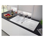 V&B Spüle Architectura 60 XR mit Ablaufgarnitur, rund mit Handbetätigung, stone white CeramicPlus