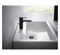 hansgrohe Waschtisch-Einhebelmischer 100 Vernis Shape mit Zugstangen-Ablaufgarnitur, mattschwarz