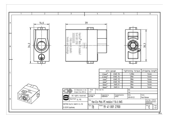 HART Han-Eco PE-Modul-f 1,5- 19410012700 