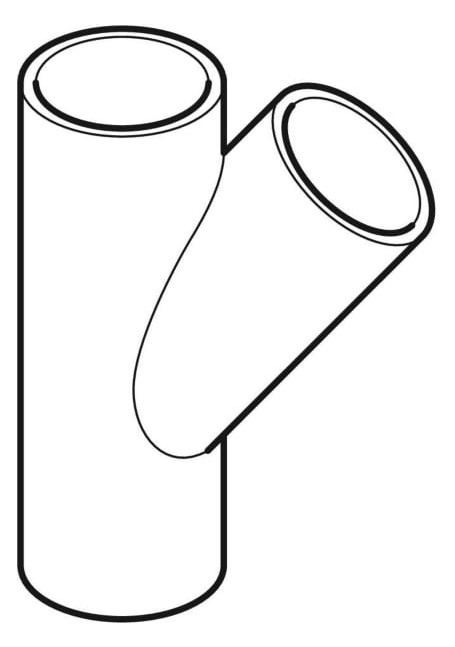 Geberit Abzweig PE DN 200/70, 45°, PE-HD