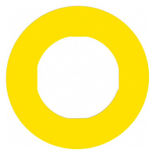 Bezeichnungsschild ge rnd NOT-AUS Ø60mm englisch Bez.Schild Symbol E-Stop