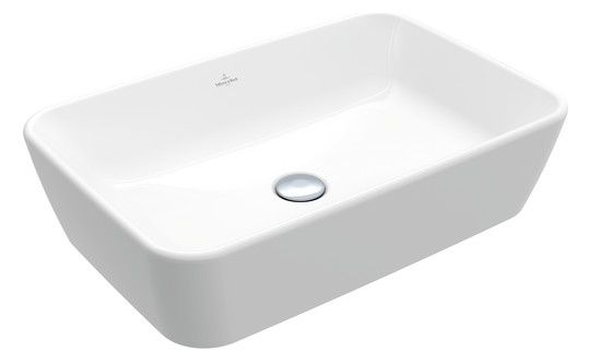 V&B Aufsatzwaschbecken Architectura 60x40cm, eckig, mit Überlauf, weiß