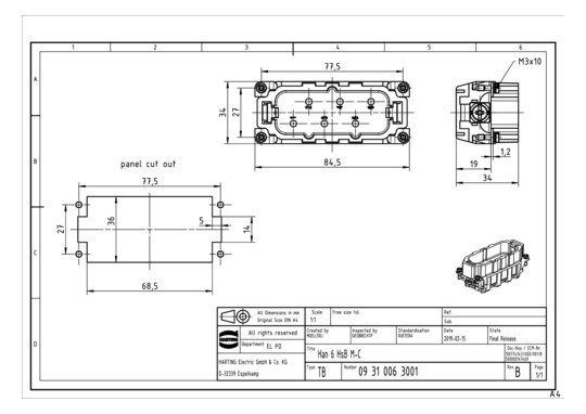 HART Han 6 HsB-SMC-SE-CRA    09310063001 