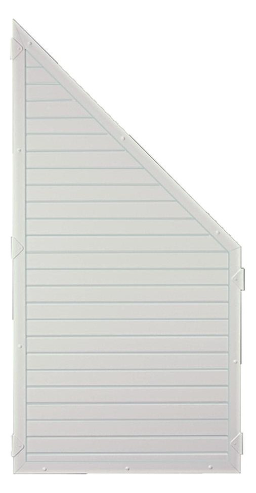 Bild LIGHTLINE KS-Zaunelement 90 x 180/90 cm, Füllung / Rahmen WEISS ECKE links - n.a.-0
