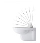 Duravit WC-Sitz D-Code Compact ohne Absenkautomatik, Scharniere Edelstahl, weiß