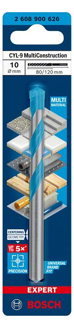 Bild Schlagbohrer EXPERT CYL-9 10x80x120mm Bo sch - BOSCH-2