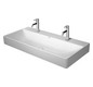 Duravit Möbel-Waschtisch geschliffen DuraSquare 100x47cm, ohne Überlauf, mit Hahnlochbank, 2 Hahnlöcher, weiß Duravit Möbel-Waschtisch geschliffen DuraSquare 100x47cm, ohne Überlauf, mit Hahnlochbank, 2 Hahnlöcher, weiß