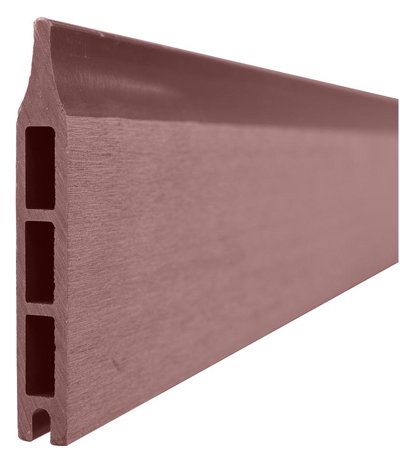 Bild WOLLBACH-Serie WPC-Lamelle mokka 1750 x 140 x 20 mm, glatt, gebürstet - n.a.-0