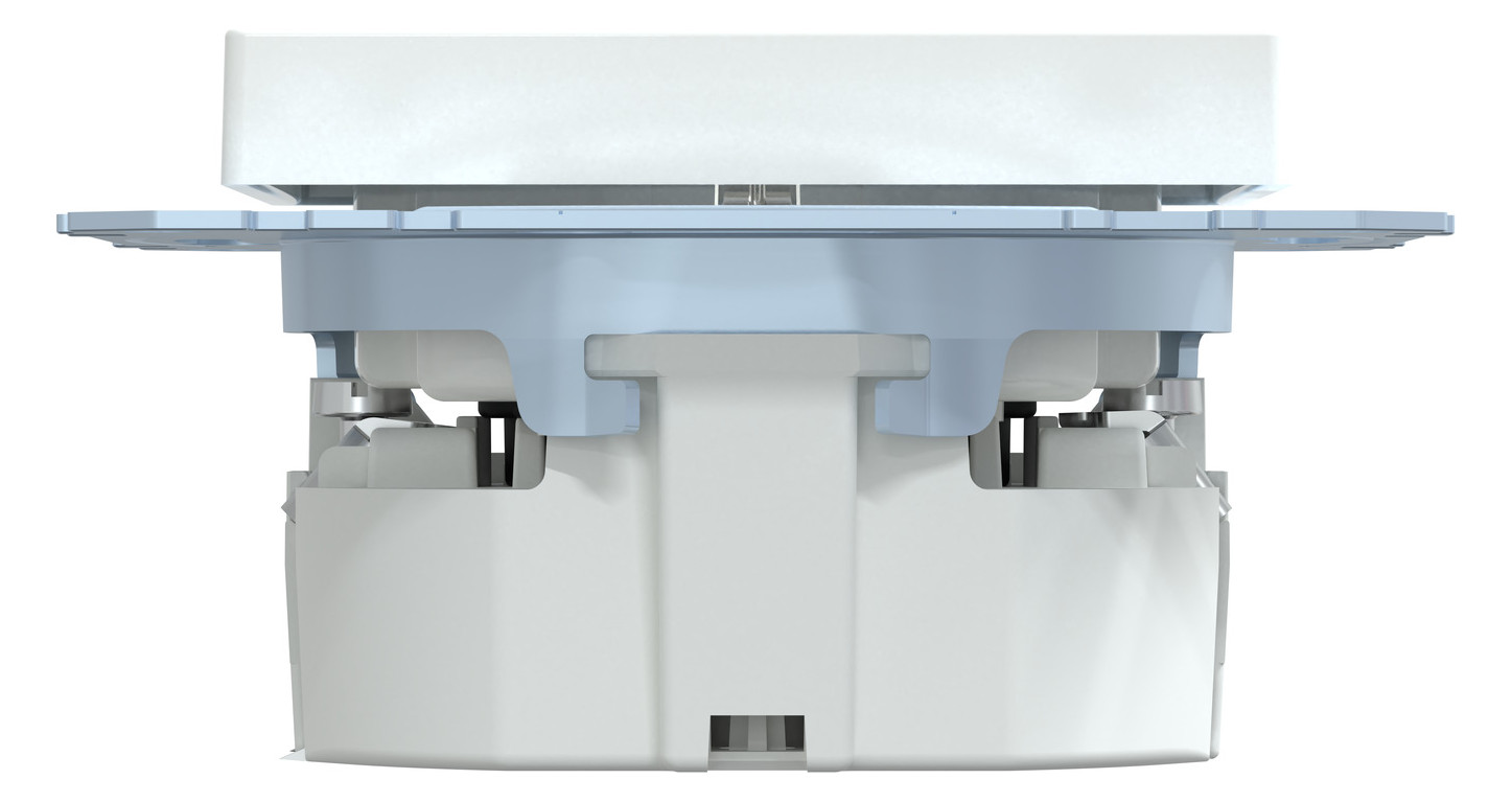 Steckdose 1f akws glz System M UP m.BS IP20 aktivweiß