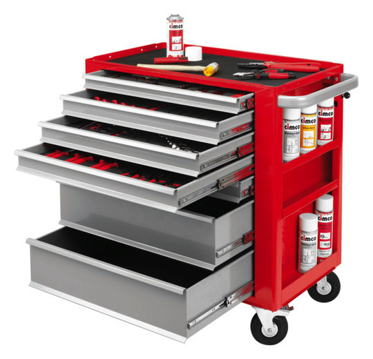 Werkzeugwagen 7Auszüge 920x908x472mm Mit Bremse Mit Bremse lack