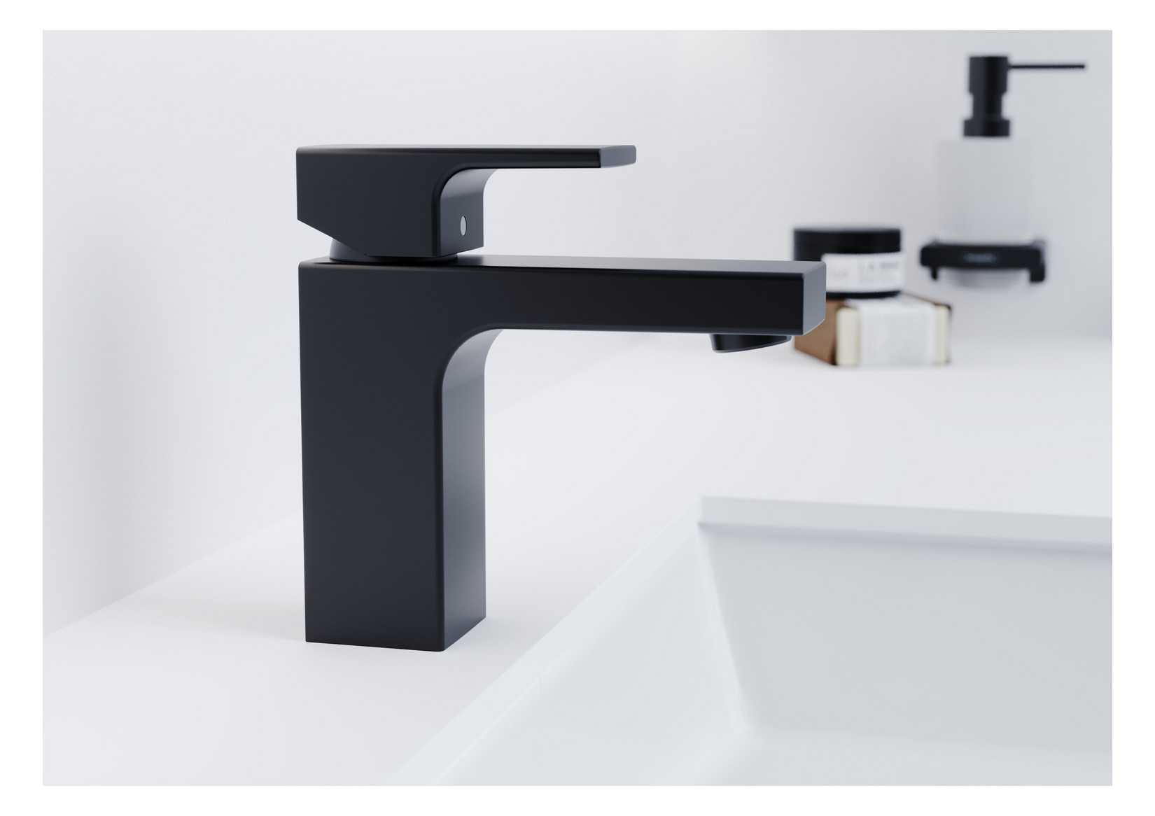 hansgrohe Waschtisch-Einhebelmischer 100 Vernis Shape mit Zugstangen-Ablaufgarnitur, mattschwarz