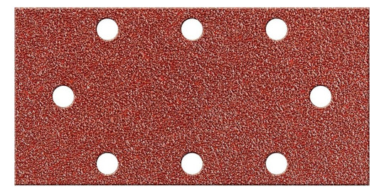 fortis-Schleifpapier, Korund - 93x230mm, 8-Loch, K120 (10...