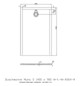 Hoesch Mineralguss-Duschwanne Muna S 140 x 90 x 3 cm, weiß, ohne Antirutsch