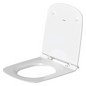 Duravit WC-Sitz DuraStyle ohne Absenkautomatik, Scharniere Edelstahl, weiß