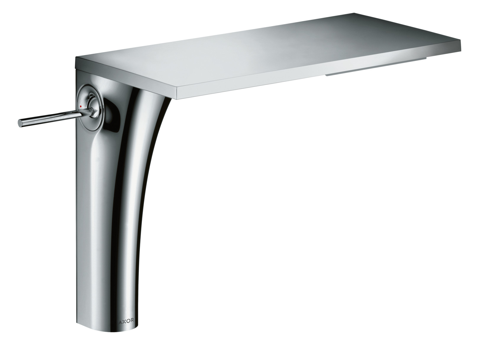 hansgrohe Waschtisch-Einhebelmischer 220 Axor Massaud Ausladung 200mm, unverschließbare Ablaufgarnitur, chrom