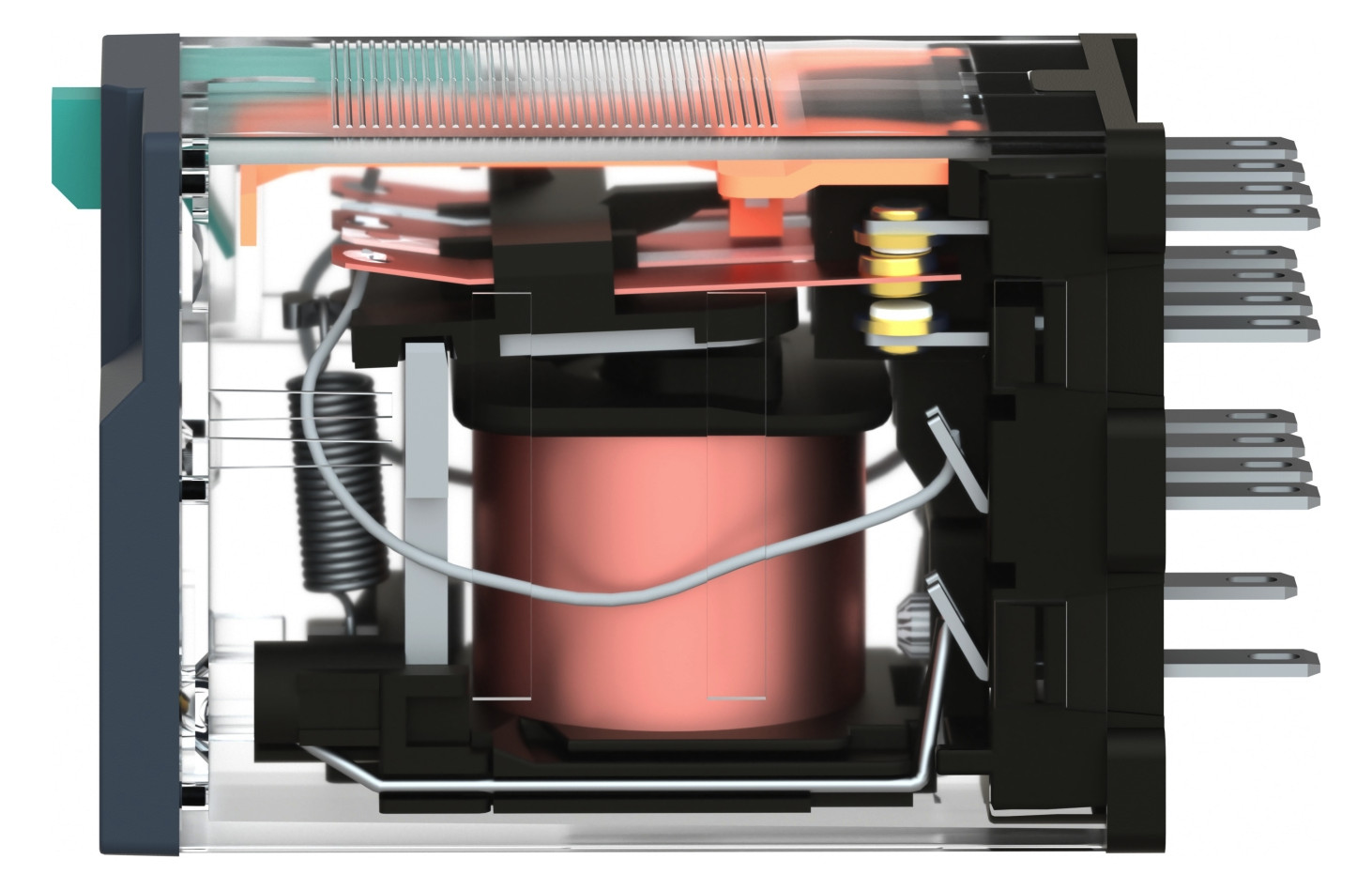 Schaltrelais 4W IP20 21x27x47mm Schraub