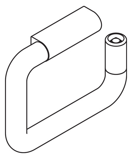HEWI WC-Anlagen-Papierrollenhalter 477 160x120mm, felsgrau
