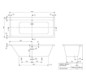 VB Badewanne Subway 1800x800x505mm re-eckig m. Sys AC TP1 MT Weiß Alpin