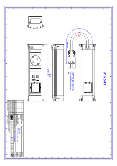 Bachmann Power Frame S 1xCEE7/3  916.503 