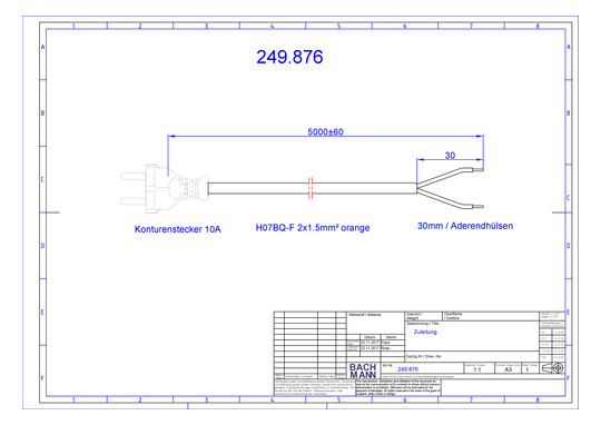 Bachmann Zuleitung H07BQ-F 2x1,5 249.876 