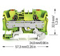 Schutzleiter-Reihenklemme 0,5-10qmm gn/ge 1Etage Hutschiene TH35