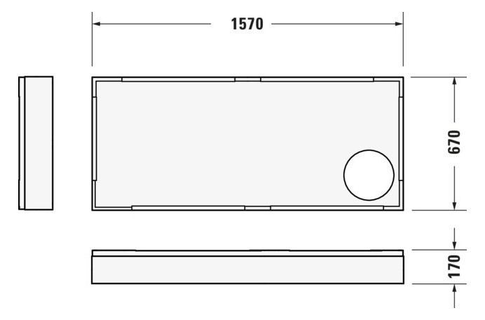 Duravit Wannenträger für Duschwanne 720163