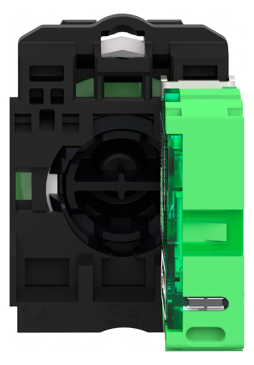 Drucktaster 1f bl rnd Ø22,5mm 1S IP30 fl Tastend