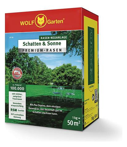 Bild Premium-Rasen Schatten&Sonne LP 50 1 kg - WOLF GARTEN-0