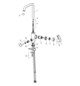 HANSA Spültisch-Einhebelmischer HANSAPOLO mit mechanischen Geräteabsperrventil, schwenkbar, Ausladung 200mm, chrom