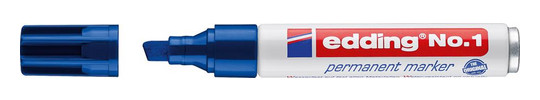 edding-Permanentmarker Nr.1, blau - ca.1-5 mm