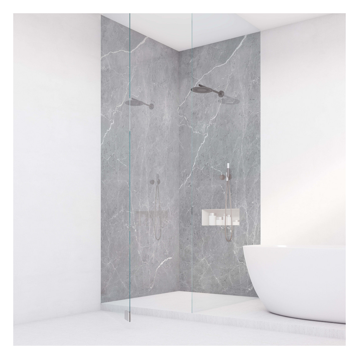 Roth Designplatte Vipanel Brillant Aragon 1500 x 2550 mm, Anthrazit, Plattenstärke 3