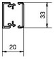 Leitungsführungskanal Kst 20x35x2000mm ver-ws LF-K unbeh RAL9016