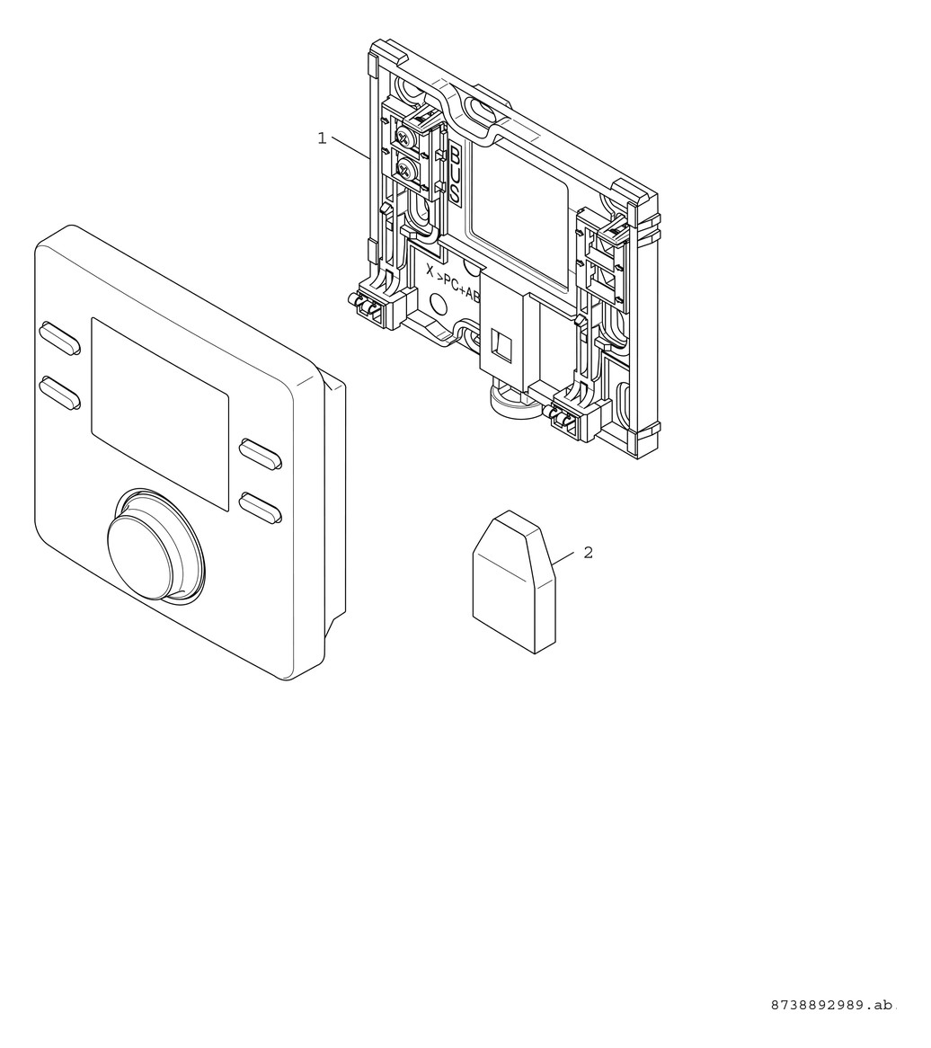 BOSCH Regler CW 100 für 1x Heizkreis mit Außenfühler
