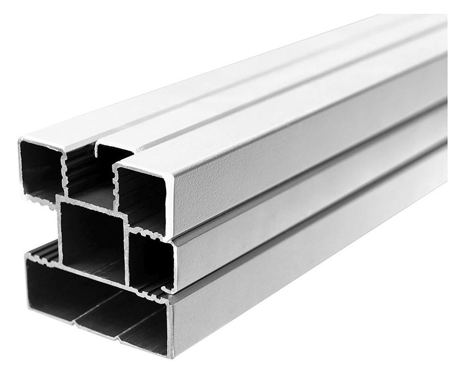 Bild Alu-Steckzaunpfosten SILBER, 68 x 68 x 1800 mm inkl. Abstandhalter, Schienen + K - n.a.-0