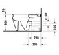 Duravit Stand-Tiefspül-WC Starck 2 37 x 72,5 cm, 4,5 l, für Kombination, weiß